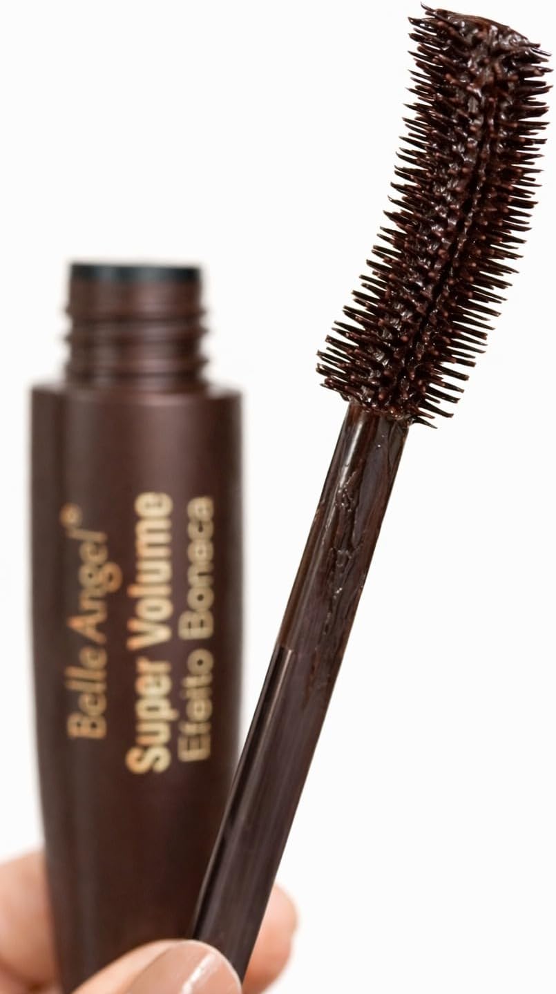 Máscara de Cílios Belle Angel Marrom Super Volume Efeito Boneca Alongadora | MARROM B039-1 - Imagem 3
