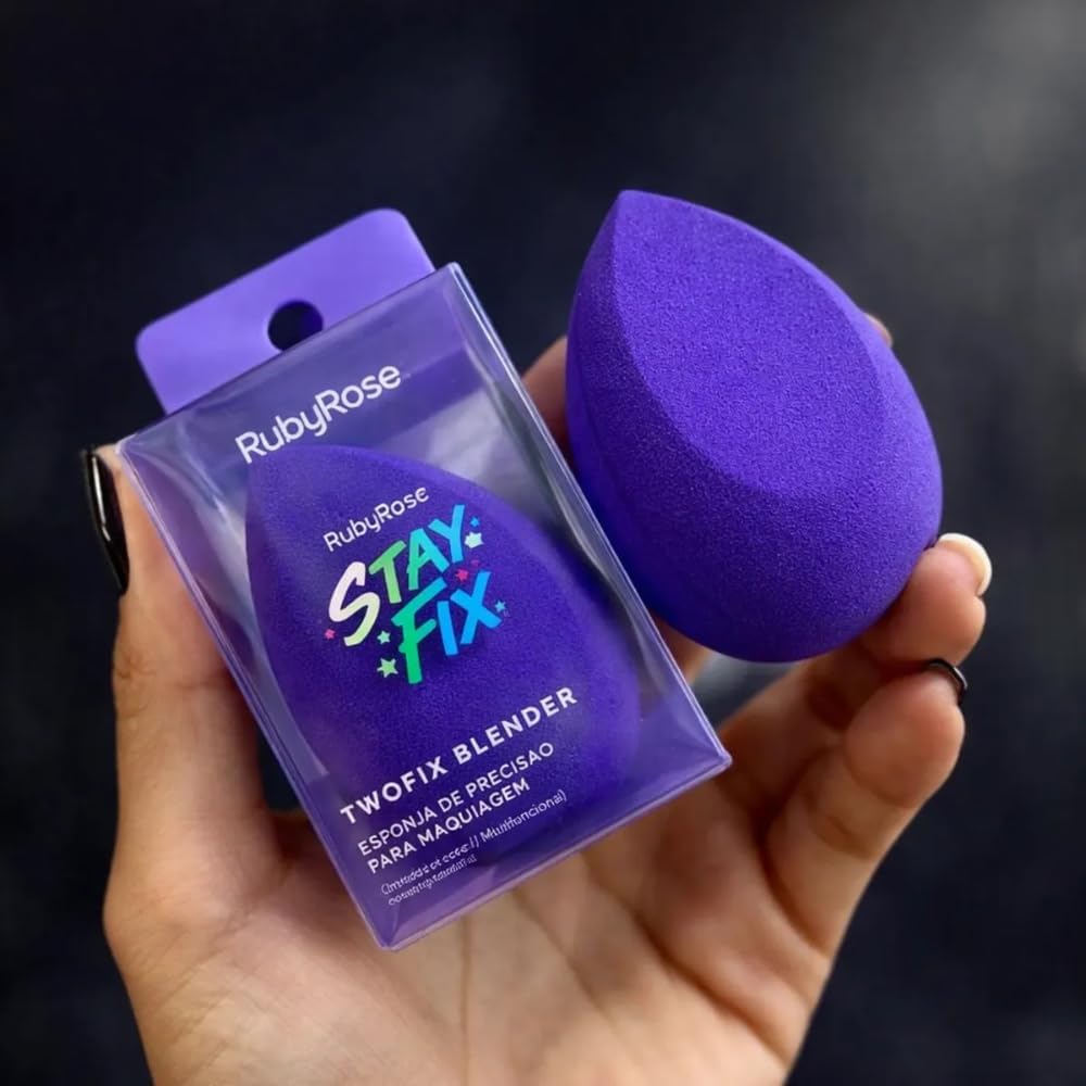 Esponja Stay Fix Twofix Blend HBS03 Ruby Rose.
