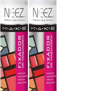 Kit 2X Fixador De Maquiagem Profissional Neez Spray Alta Duração Proteção Hidratante 300ml