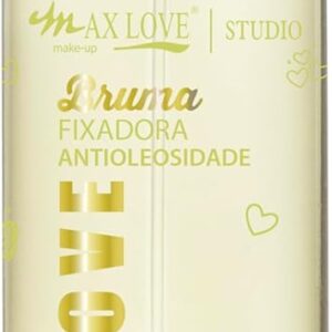 Bruma Fixadora Antioleosidade Max Love 200ml - Spray Fixador Maquiagem Efeito Matte, Controla Brilho, Tira Aspecto Pó