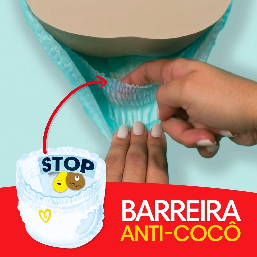 Fralda Pampers Premium Care Pants Tamanho M, Fácil de Vestir, 124 Unidades - Imagem 4