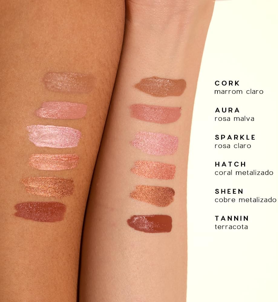 Océane - Liquid Eyeshadow - Sombra Liquida Aura./Rosa - Imagem 5