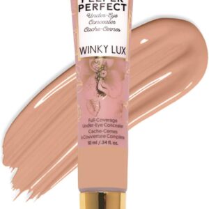 Winky Lux Peeper Perfect Under Eye Concealer, Makeup & Eye Brightener, Full Coverage Concealer for Dark Circles, Color Corrector & Eye Primer, With Collagen, Hyaluronic Acid & Vitamin E (Medium)