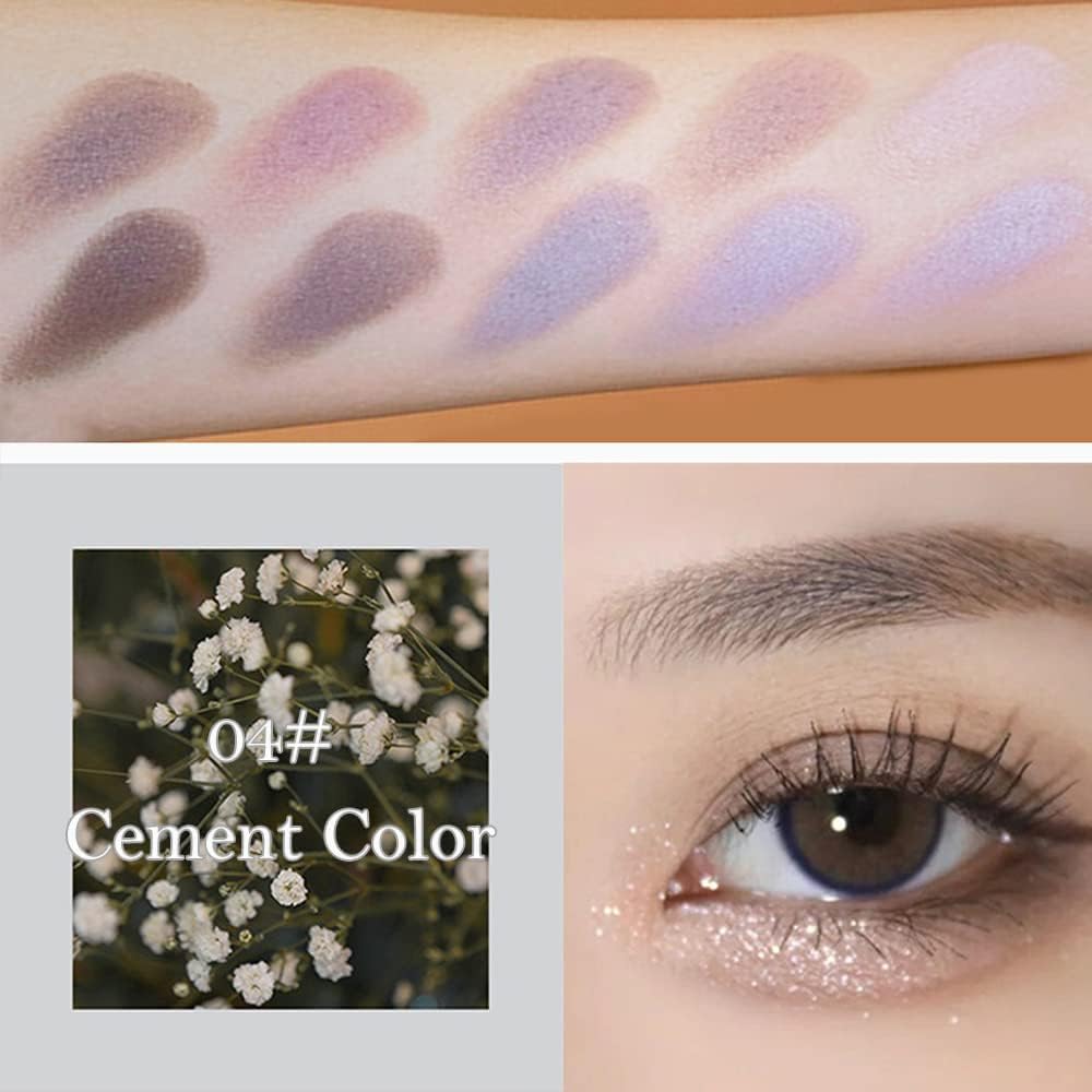 Erinde 10 Colors Matte Eyeshadow Palette, Grey Brown Eye Shadow Palette Makeup, Neutral Taupe Eye Makeup Pallet, Ultra-Blendable, Long Lasting Natural Nude Eyeshadow Pallete for Older Wo - Imagem 2