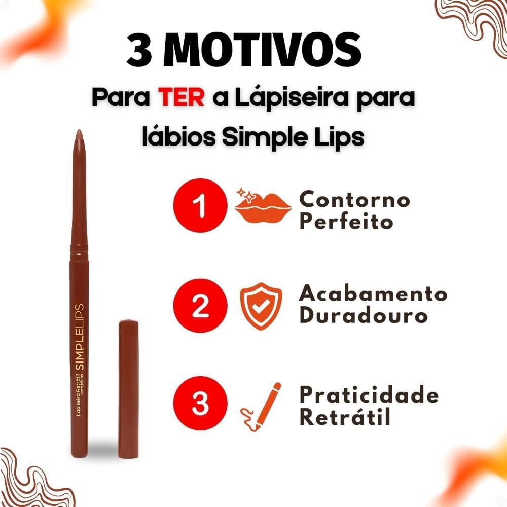 MARI MARIA LAPISEIRA RETRÁTIL PARA LÁBIOS - SIMPLE LIPS MOCHA MOUSSE - Imagem 5