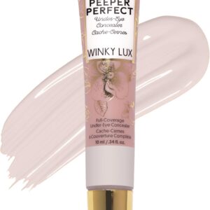 Winky Lux Peeper Perfect Under Eye Concealer, Makeup & Eye Brightener, Full Coverage Concealer for Dark Circles, Color Corrector & Eye Primer, With Collagen, Hyaluronic Acid & Vitamin E (Very Fair)