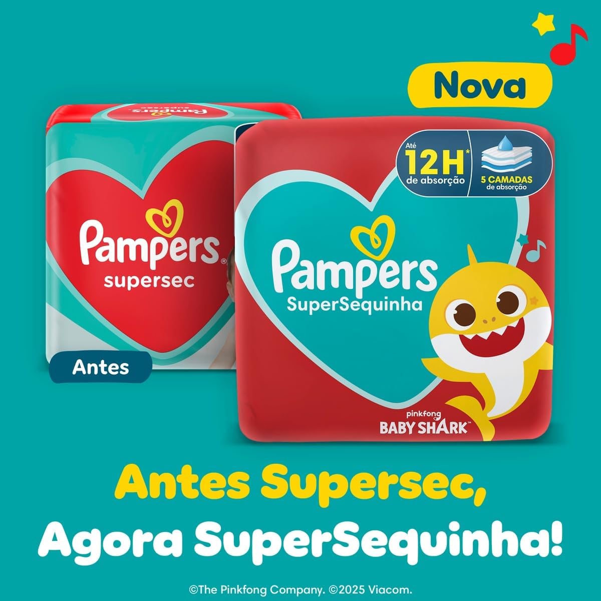 Fralda Pampers Supersequinha Tamanho M 90 Unidades - Imagem 8