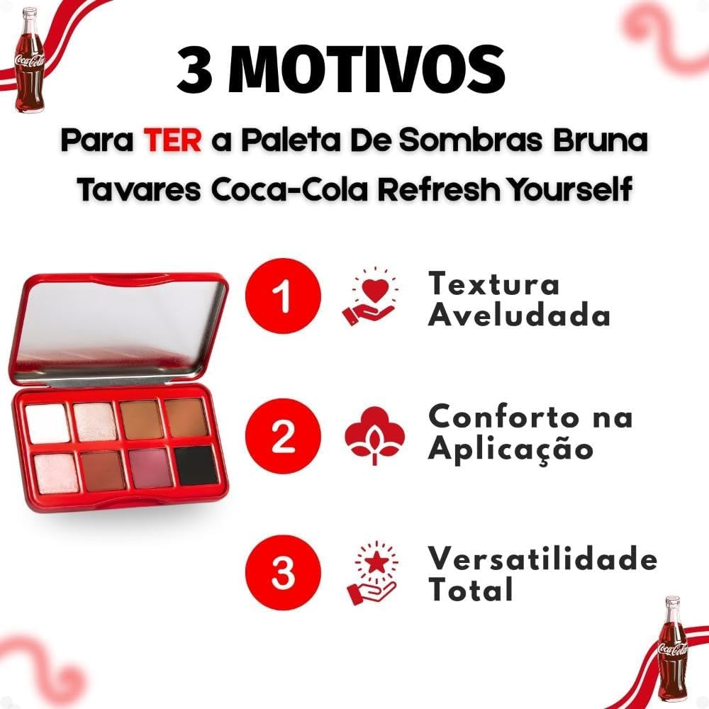 Bruna Tavares Coca Cola Paleta de Sombras Refresh Yourself - Imagem 6