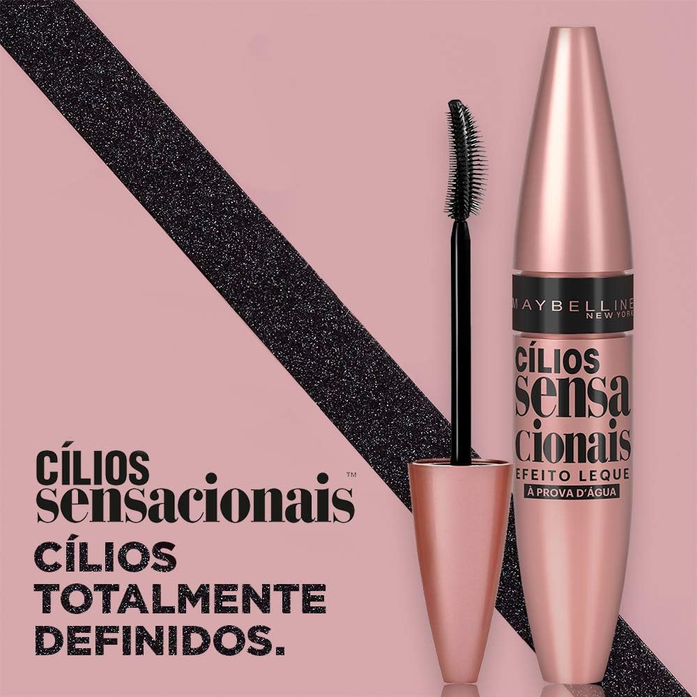 Maybelline NY Lash Sensational Sky High Máscara de Cílios Lavável, Escova Flexível, Alongamento Sem Limites com Extrato de Bambu e Fibras, Impacto de Todos os Ângulos, Preto 7,2ml - Imagem 7