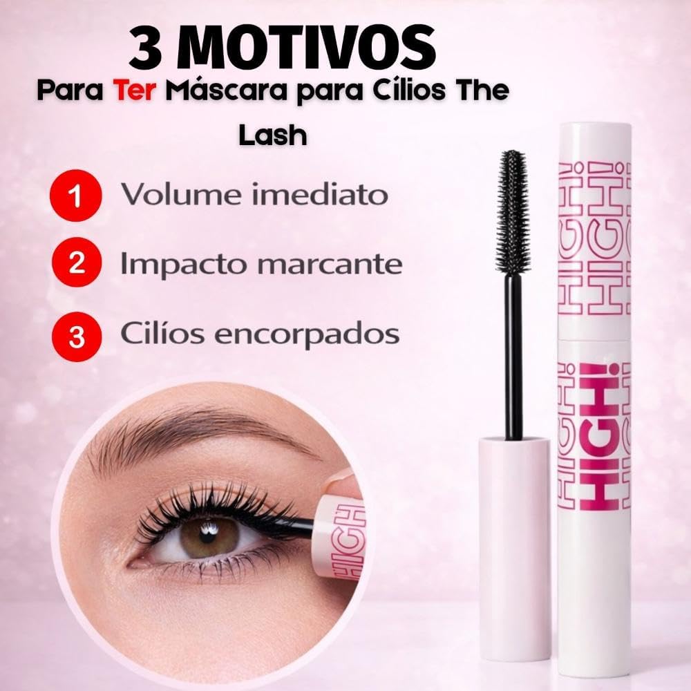 Mascara para Cilios Ruby Rose The Lash High High Volume e Alongamento Intenso - Dramatic Volume & Length - Imagem 5