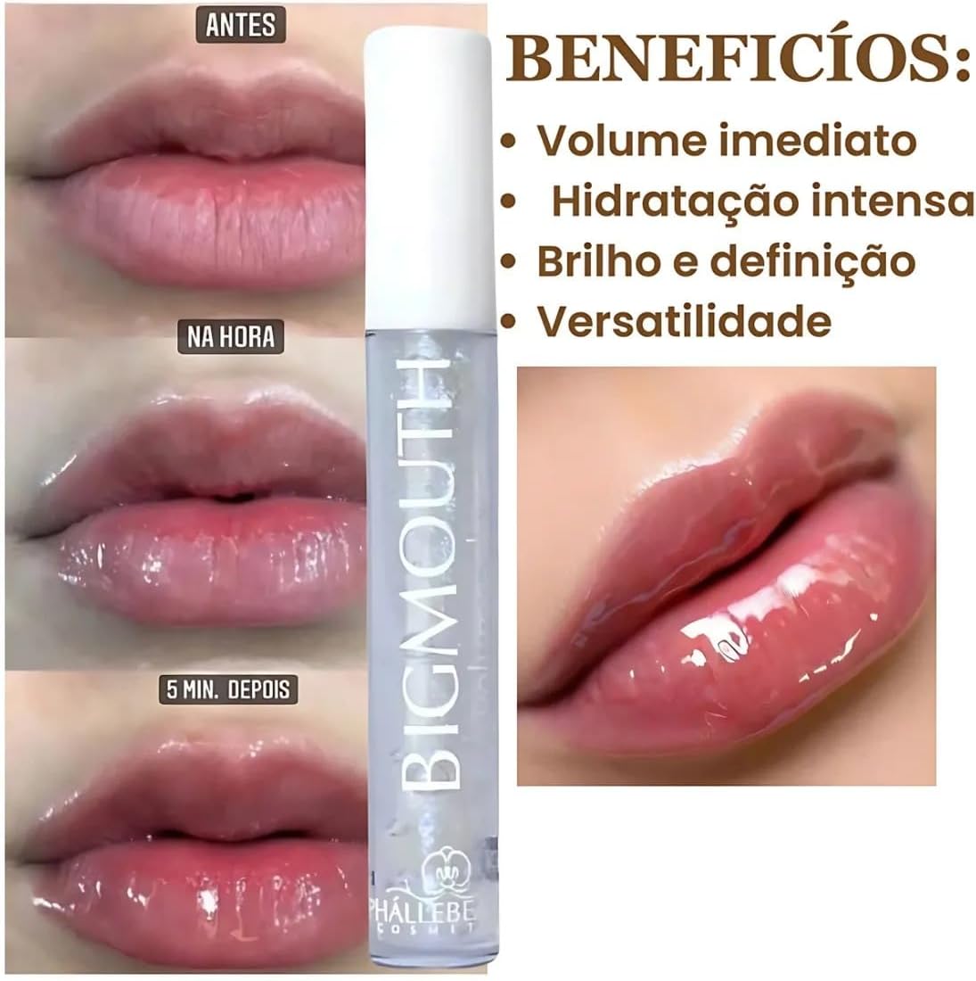 Phállebeauty Gloss Labial Big Mouth Incolor 4Ml - Imagem 7