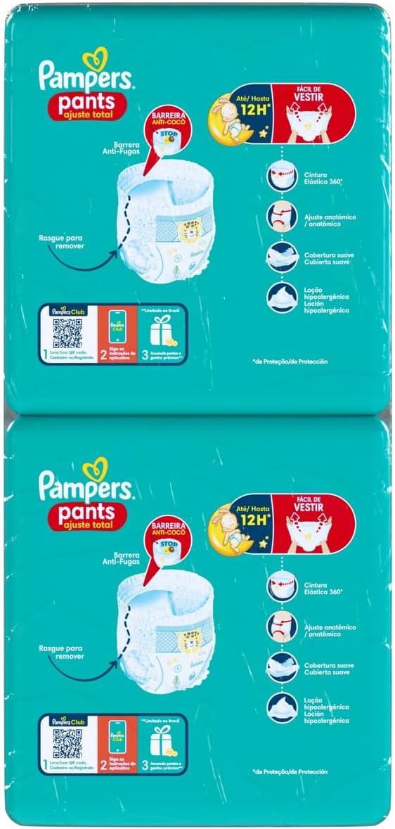 Fralda Pampers Pants Ajuste Total Tamanho XXG, Fácil de Vestir, 120 Unidades - Imagem 10