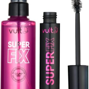 Vult Combo Super Fix: Fixador de Maquiagem 100ml + Máscara de Cílios 10g