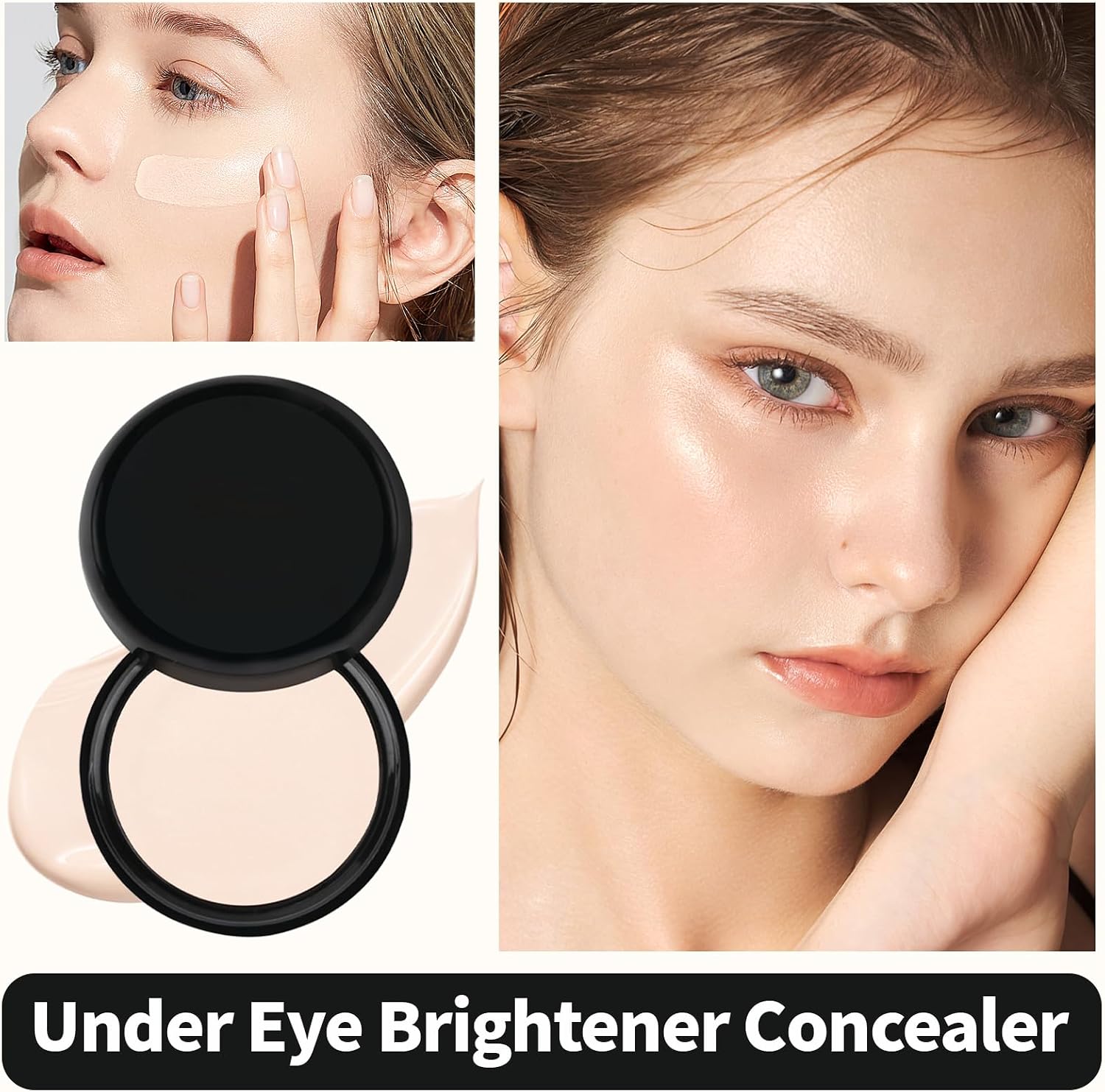 Corretivo de cobertura total, corretor de cor sob os olhos para olheiras, corretivo especial para pele madura, efeito duradouro, adequado para todos os tons de pele (cor natural) - Imagem 2