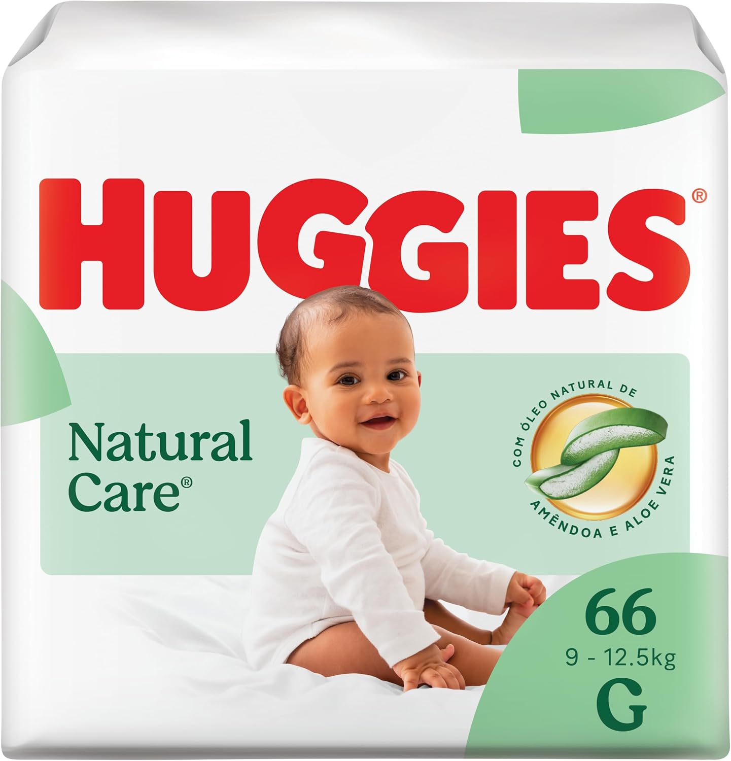 Huggies Fralda Descartável Premium Natural Care G - 66 Un