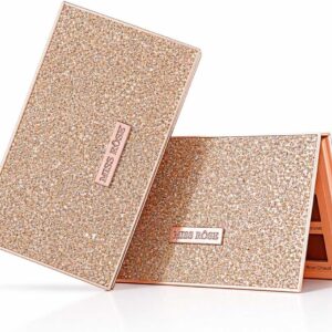 Sarah's Beauty Paleta de Sombras 18 Cores Profissional – Embalagem Luxuosa, Alta Pigmentação, Matte, Cintilante e Glitter, Longa Duração, com Espelho Cor B