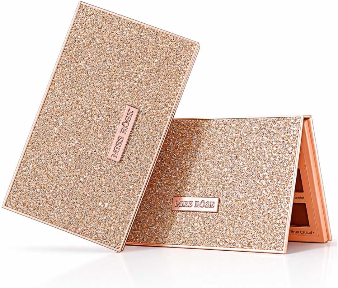 Sarah's Beauty Paleta de Sombras 18 Cores Profissional – Embalagem Luxuosa, Alta Pigmentação, Matte, Cintilante e Glitter, Longa Duração, com Espelho Cor B