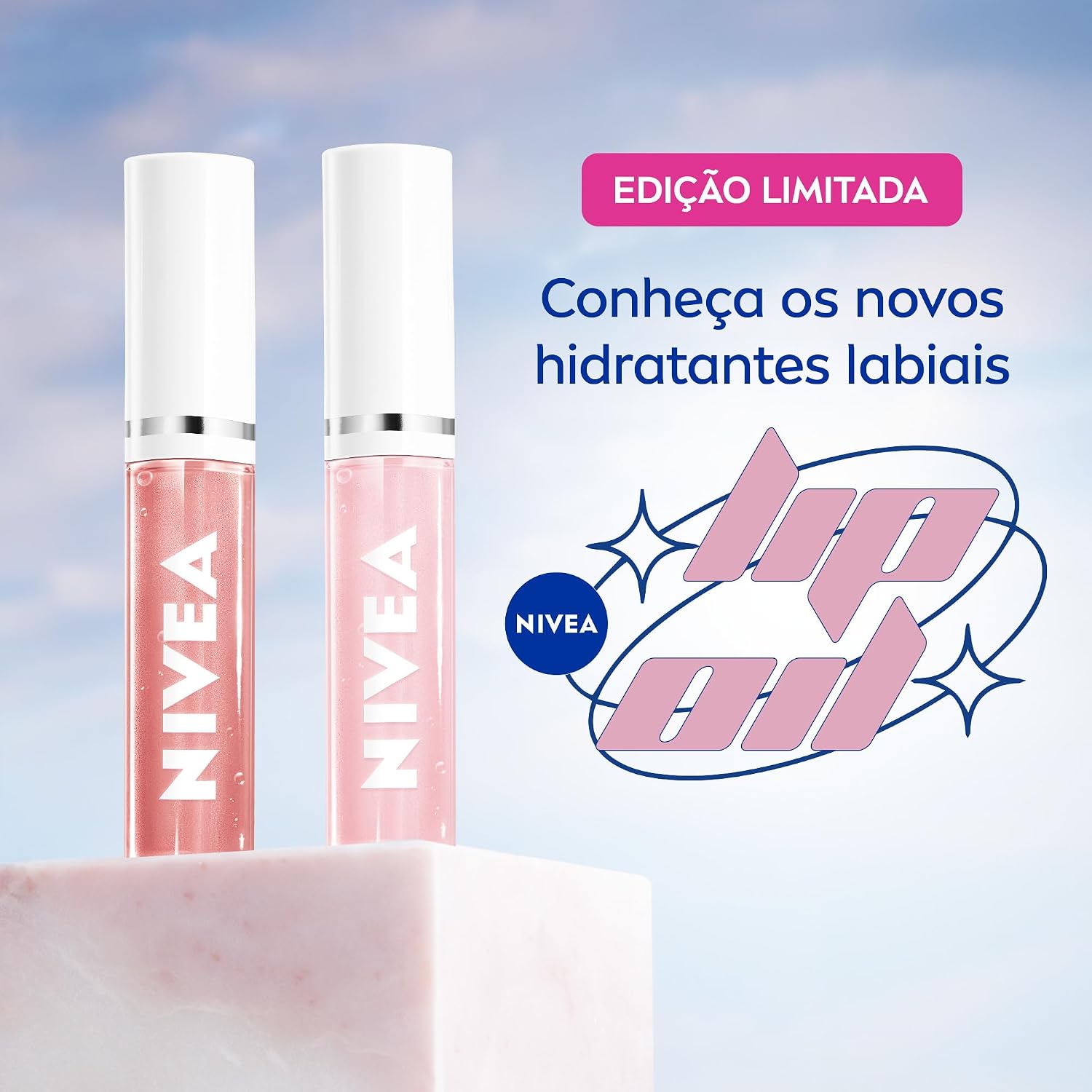 NIVEA Lip Oil Brilho Nutritivo Natural Glow 5,5ml, Hidratação Prolongada, Efeito Gloss, Para Todos os Tons de Pele - Imagem 8