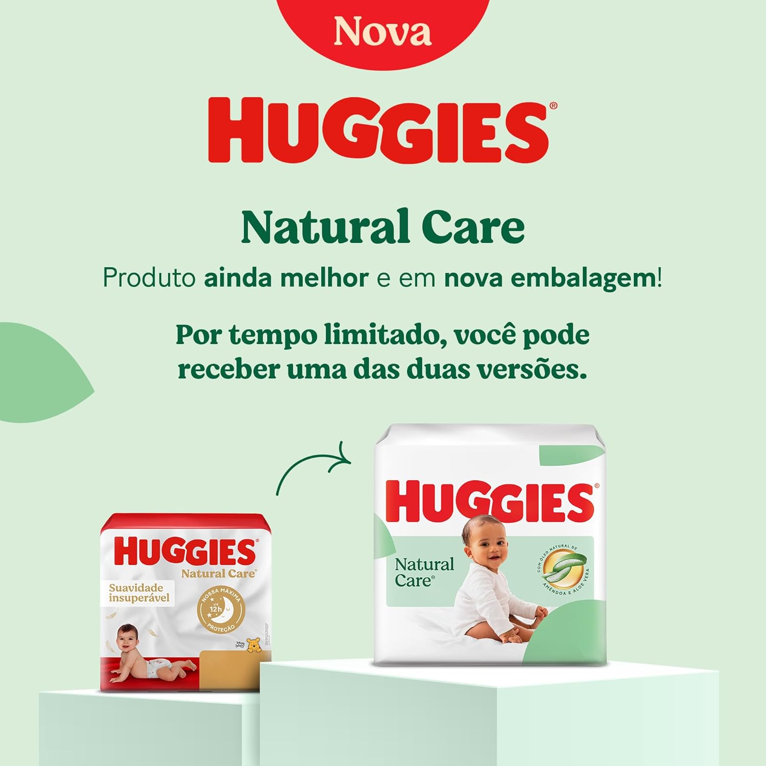 Huggies Fralda Descartável Premium Natural Care G - 66 Un - Imagem 2