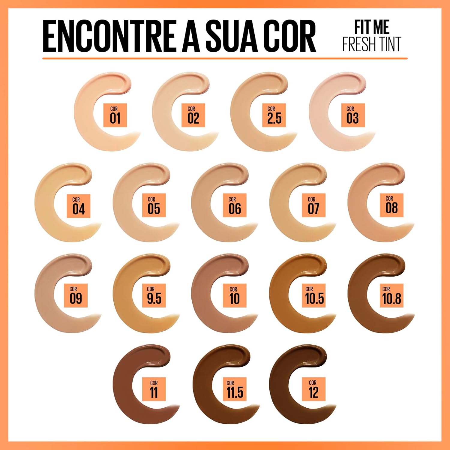 Maybelline NY Fit Me Fresh Tint Base Líquida, Proporciona Efeito Glow Natural, Controla a Oleosidade e Uniformiza a Pele com Vitamina C e FPS 50, Cor 02, 30ml - Imagem 7