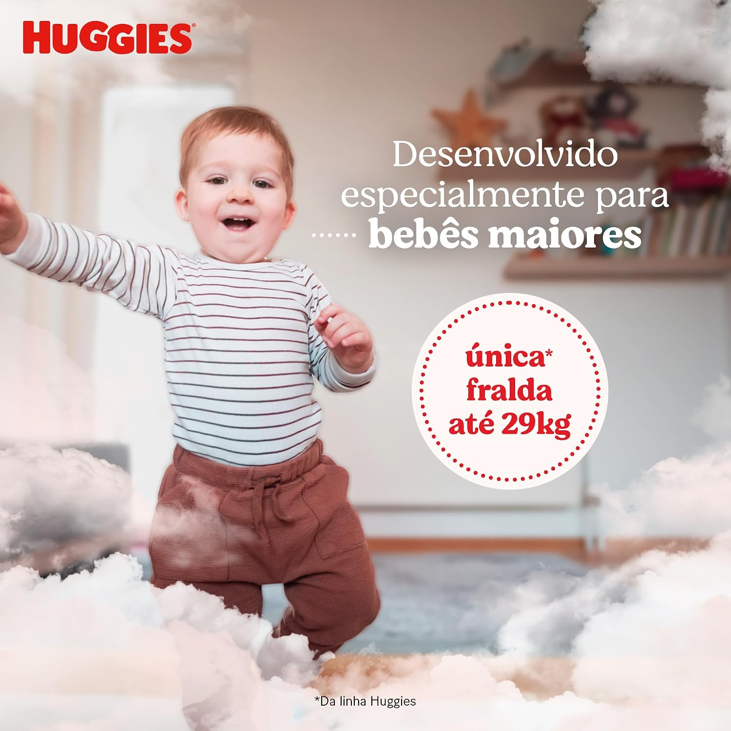 Fralda Pants Huggies Proteção Acolchoada Tamanho XXXG 50 unidades - Imagem 3
