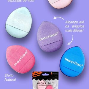 Macrilan Kit De Esponhas Para Maquiagem Com 5 Unidades Ep22