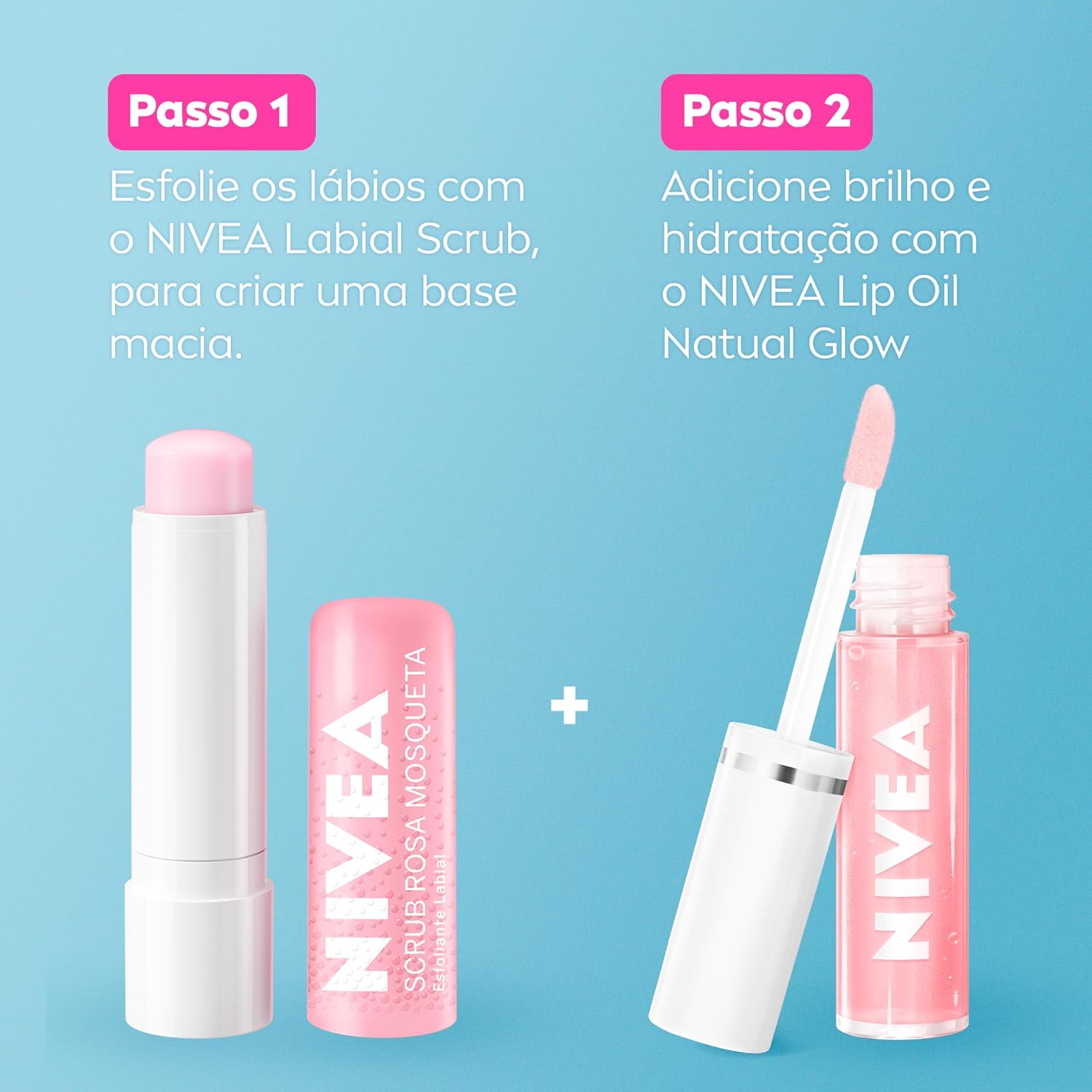 NIVEA Lip Oil Brilho Nutritivo Natural Glow 5,5ml, Hidratação Prolongada, Efeito Gloss, Para Todos os Tons de Pele - Imagem 6
