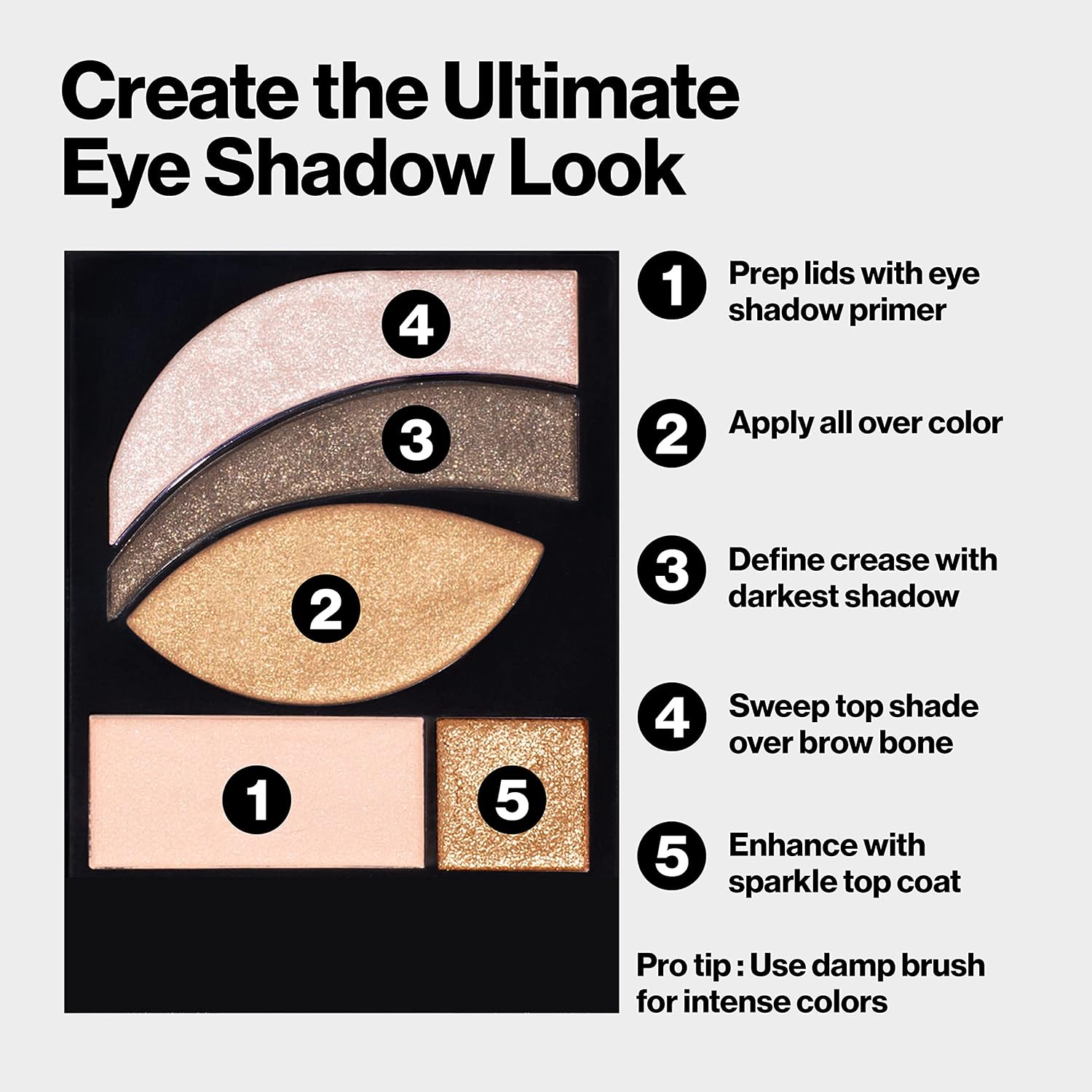 Eyeshadow Paette by Revlon, PhotoReady Eye Makeup, Creamy Pigmented in Blendable Matte & Shimmer Finishes 523 Rustic, 0.01 Oz - Imagem 4