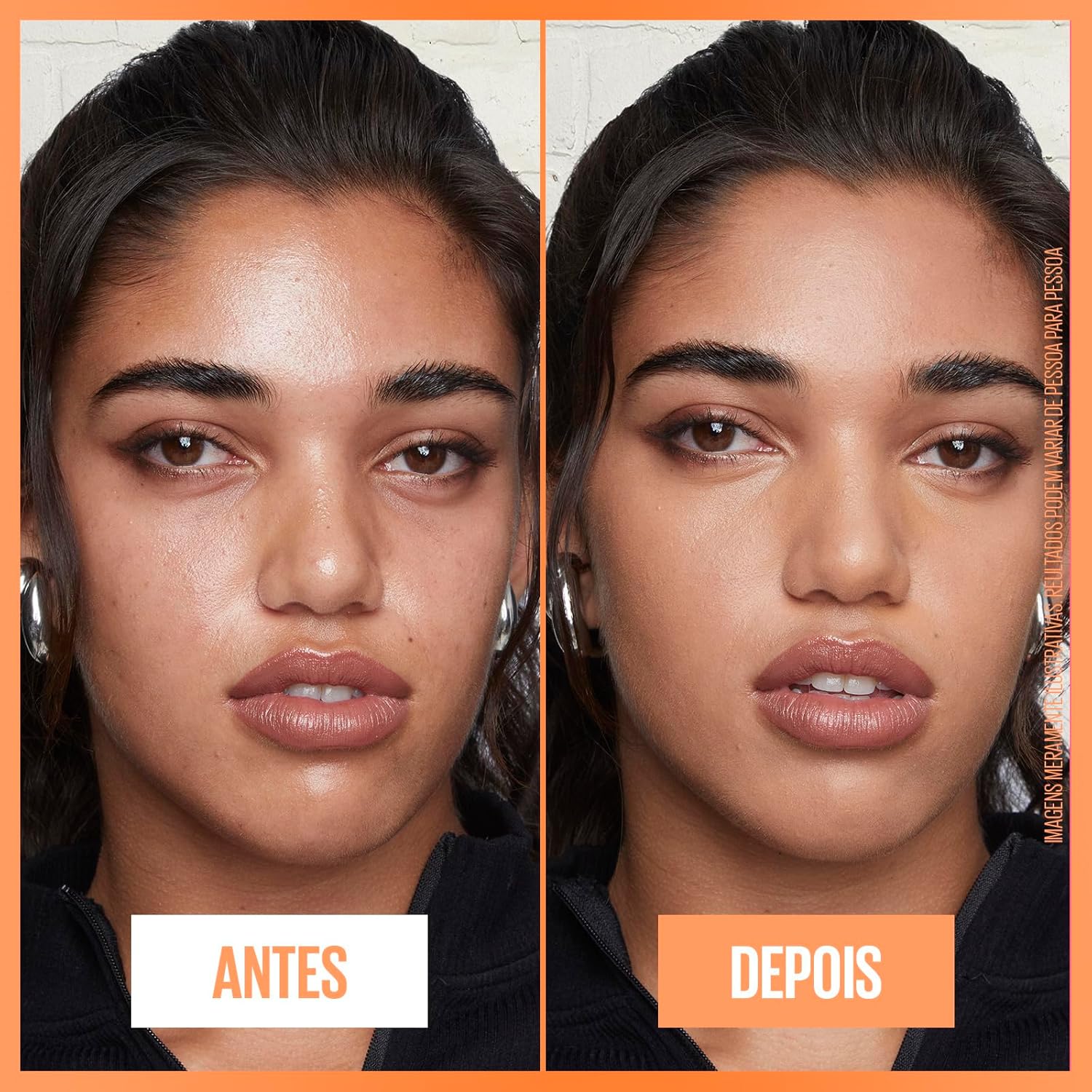 Maybelline NY Fit Me Fresh Tint Base Líquida, Proporciona Efeito Glow Natural, Controla a Oleosidade e Uniformiza a Pele com Vitamina C e FPS 50, Cor 02, 30ml - Imagem 5