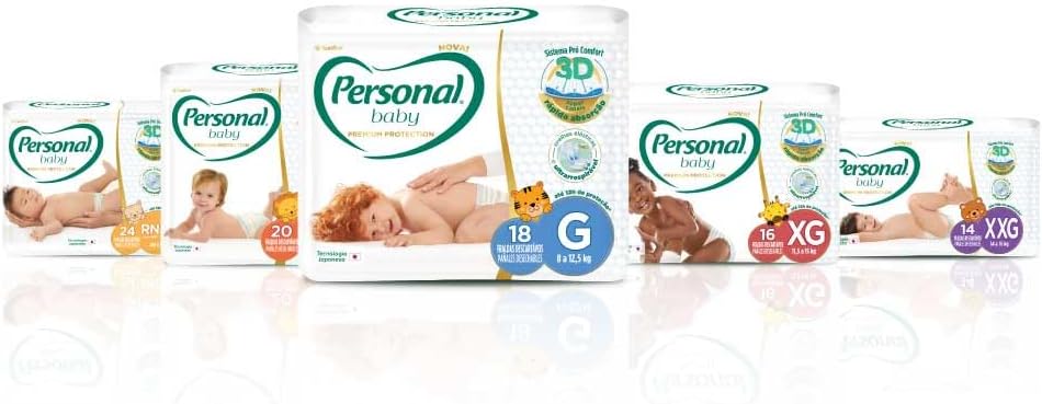 Personal Fralda Baby Premium Protection M, 62 Unidades - Imagem 5