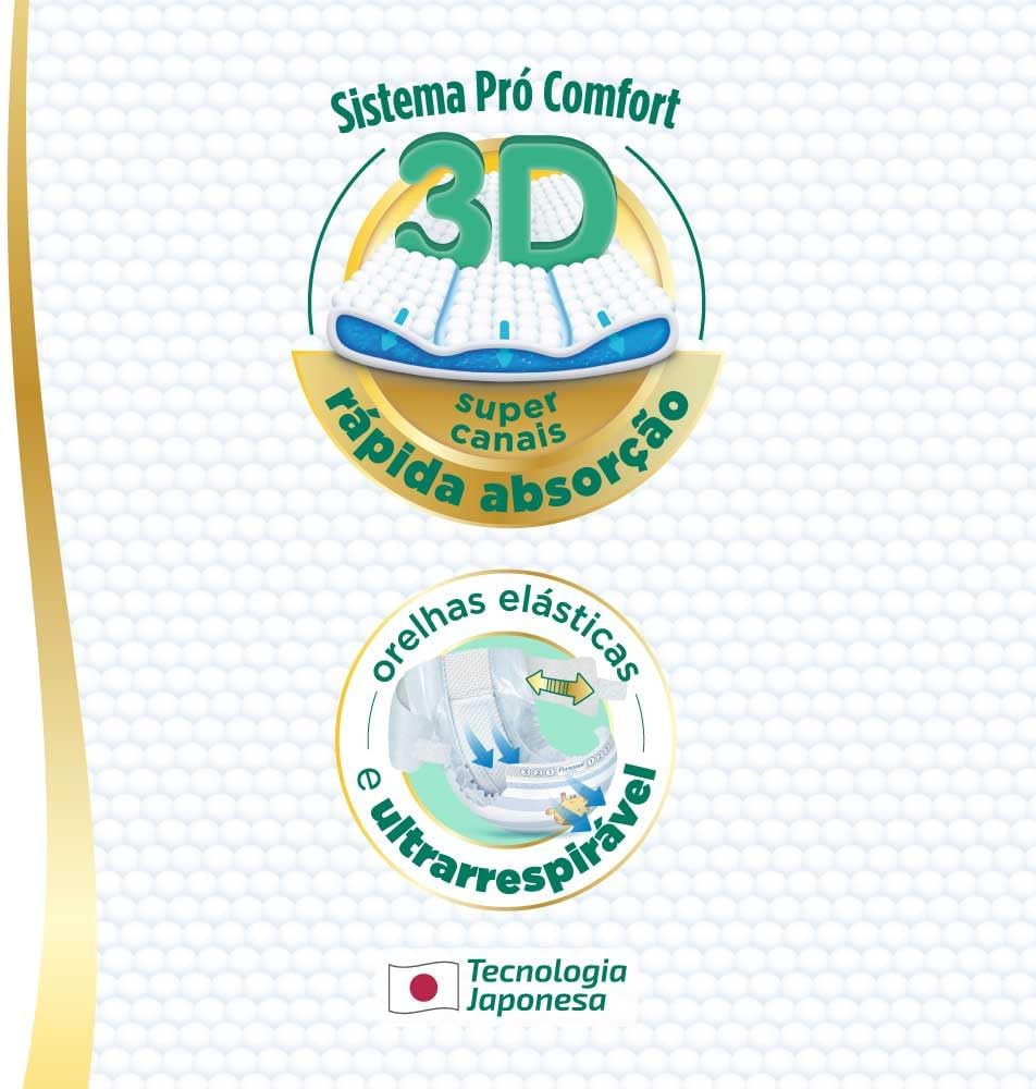 Personal Fralda Baby Premium Protection M, 62 Unidades - Imagem 3