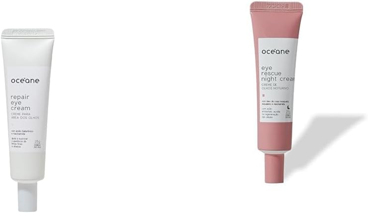 Kit Creme Para Área Dos Olhos com Niacinamida - Repair Eye Cream 25g + Creme Antissinais Noturno Para Área Dos Olhos - Eye Rescue Night Cream 25g