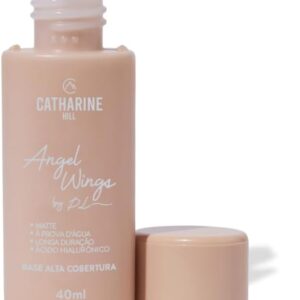 Catharine Hill Base Líquida Alta Cobertura Angel Wings 2022/A2 40ml À Prova D'água Acabamento Matte Vegano Ácido Hialurônico