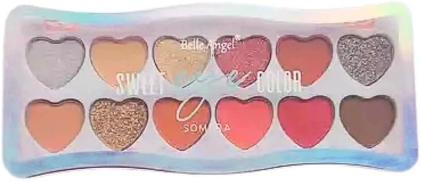 Paleta de Sombras Sweet Eye Color com 12 cores - Belle Angel (B140) - COR A