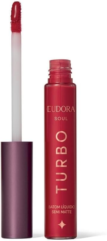 Eudora SOUL Turbo Batom Líquido Vermelho Turbinado Semi Mate 5ml