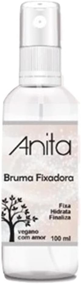 Bruma Fixadora Anita Cosméticos - Spray Vegano com Amor para Maquiagem - Fixação Duradoura e Acabamento Natural