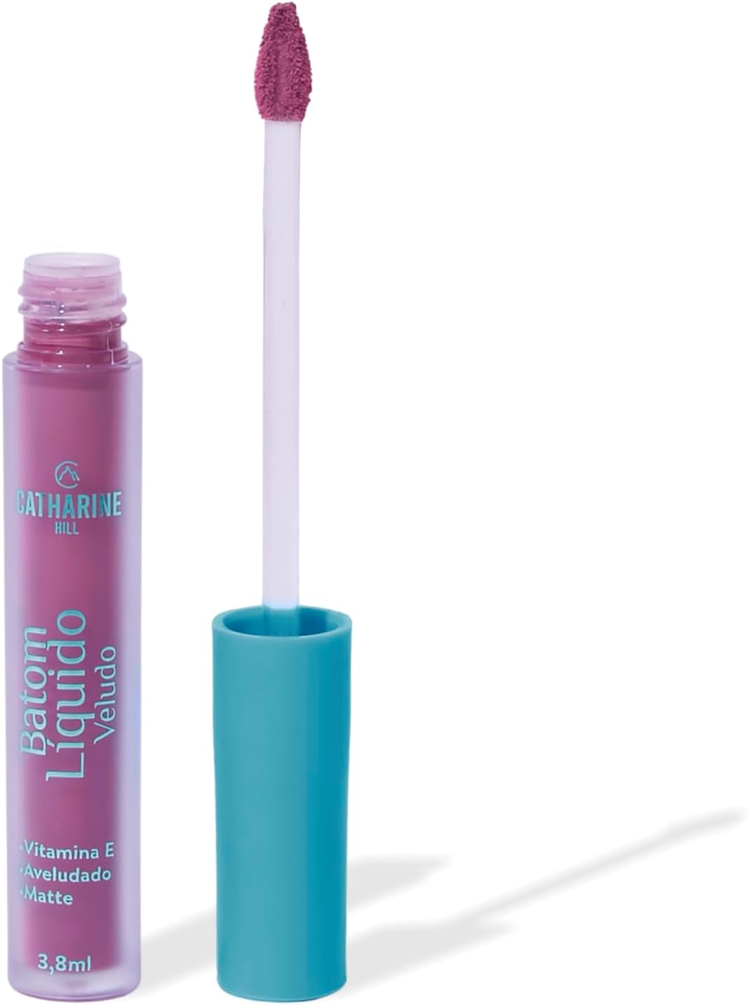 Catharine Hill Batom Líquido Veludo 1014/V2 Pink Velvet 3,8ml Acabamento Aveludado Matte Elegante Vitamina E Silicone
