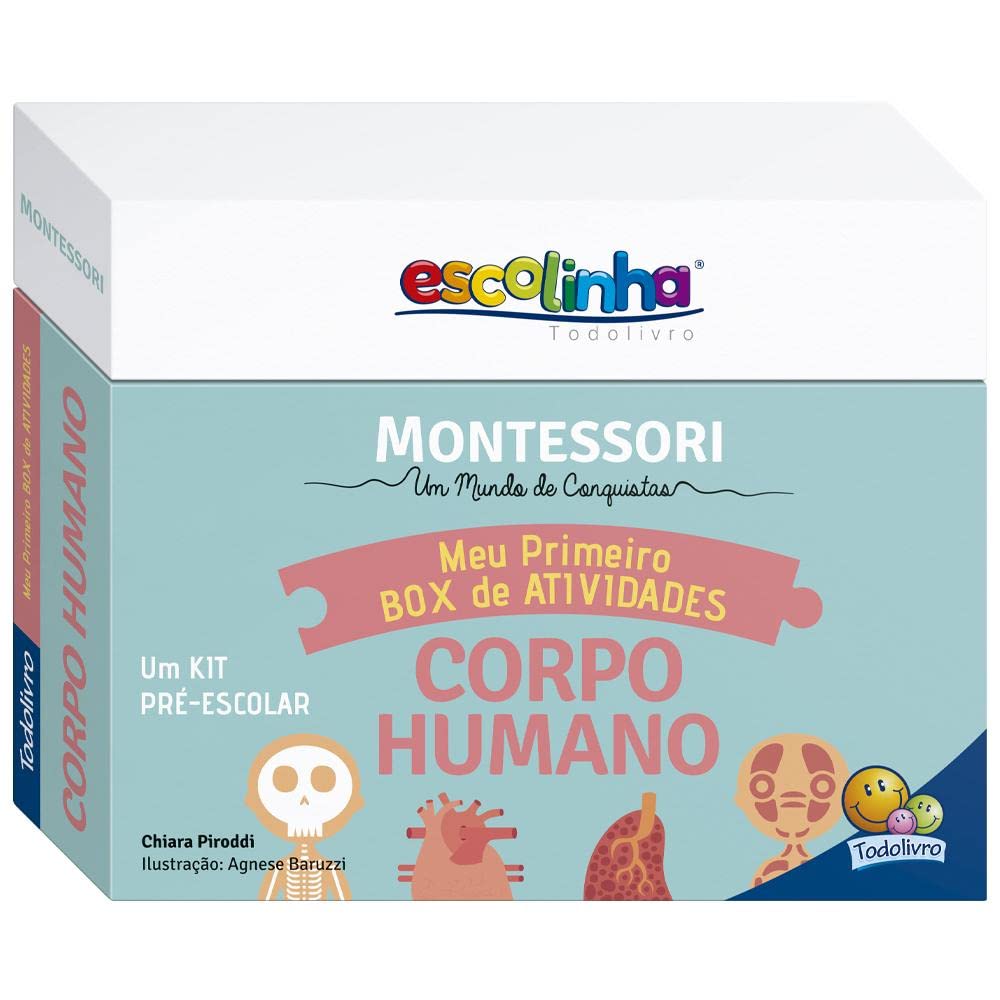 Escolinha MONTESSORI Meu P BOX de Atividades: Corpo Humano (Escolinha)