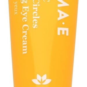 Derma E Creme para olhos aperfeiçoador de vitamina C sem olheiras, 14,2 g, creme para olhos com vitamina C corretor de cor com açafrão e cafeína para linhas finas e inchaço sob os olhos