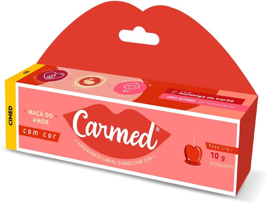 Carmed Maçã do Amor Hidratante Labial com cor 10g - Imagem 2