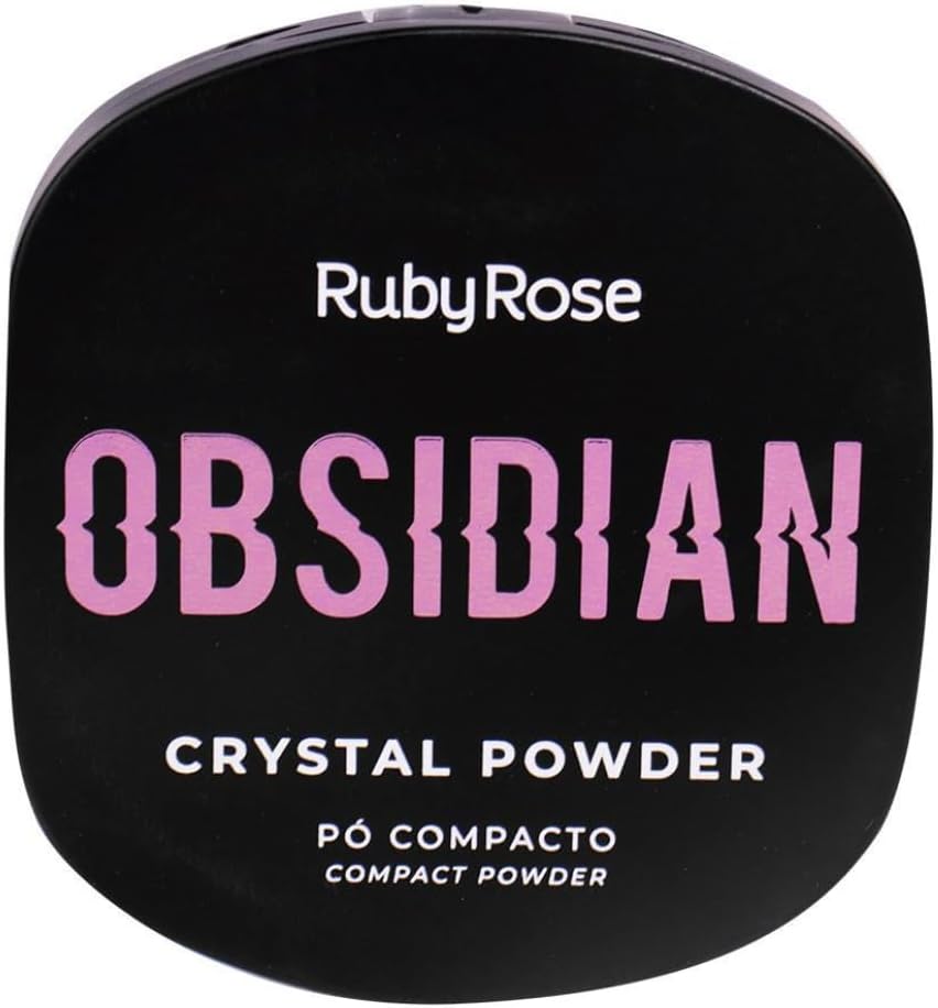 Pó Compacto Crystal Powder Obsidian Ruby Rose PC44 - Imagem 3