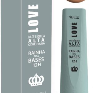 Base Líquida Alta Cobertura Max Love - Rainha Das Bases 12 Horas - Longa Duração, Acabamento Matte Aveludado, Cor 607