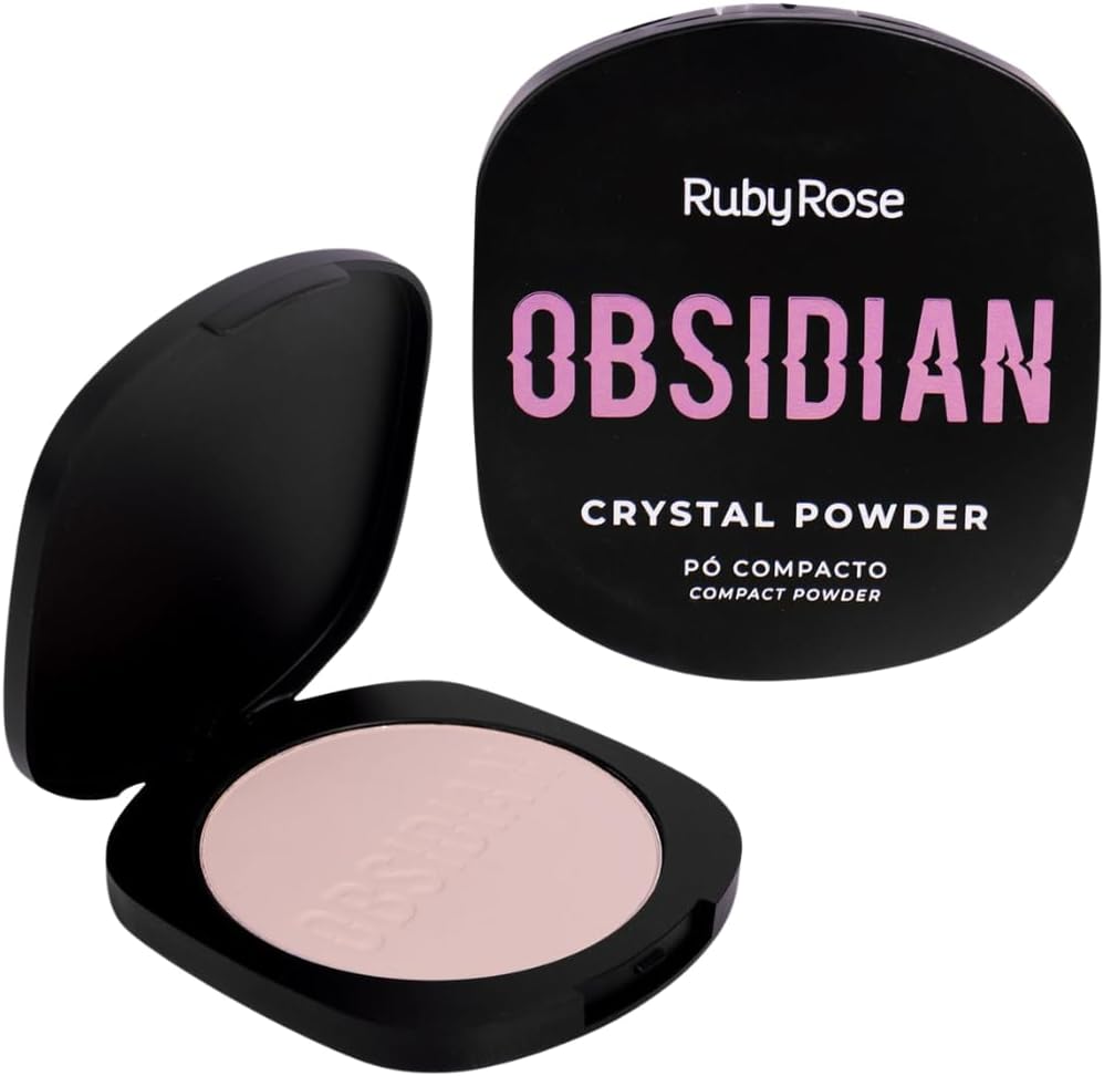 Pó Compacto Crystal Powder Obsidian Ruby Rose PC44 - Imagem 4