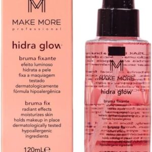 Bruma Fixadora Maquiagem Hidratante Make More Hidra Glow 120ml Iluminadora