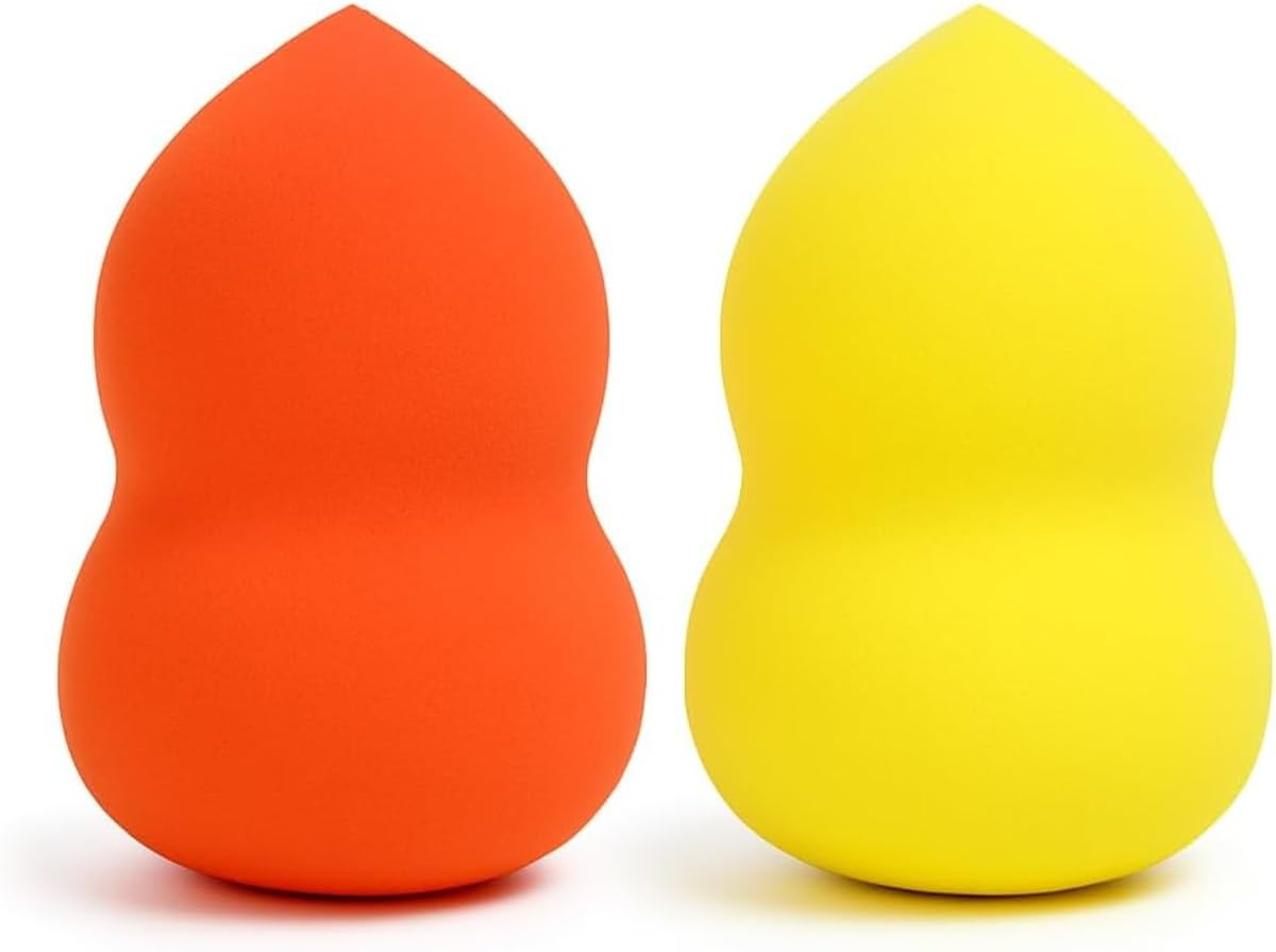 Kit Com 2 Esponjas de Maquiagem em Formato Gota Cores Sortidas - Imagem 2