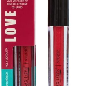 Gloss Labial Max Love Lip Volumoso 3 em 1 Cor 312 - Brilho Intenso, Hidratação e Volume, Maquiagem Boca, Batom