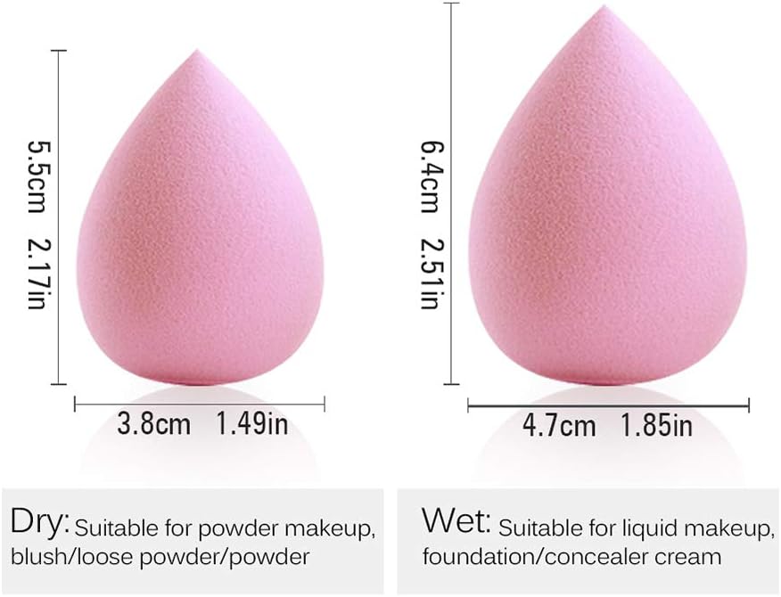 Corretivo de cobertura total à prova d'água com conjunto de esponja, corretor de base líquida cremosa fosca lisa e impecável, kit de maquiagem para rosto e olheiras, manchas de acne (0,2 fl, natural - Imagem 5