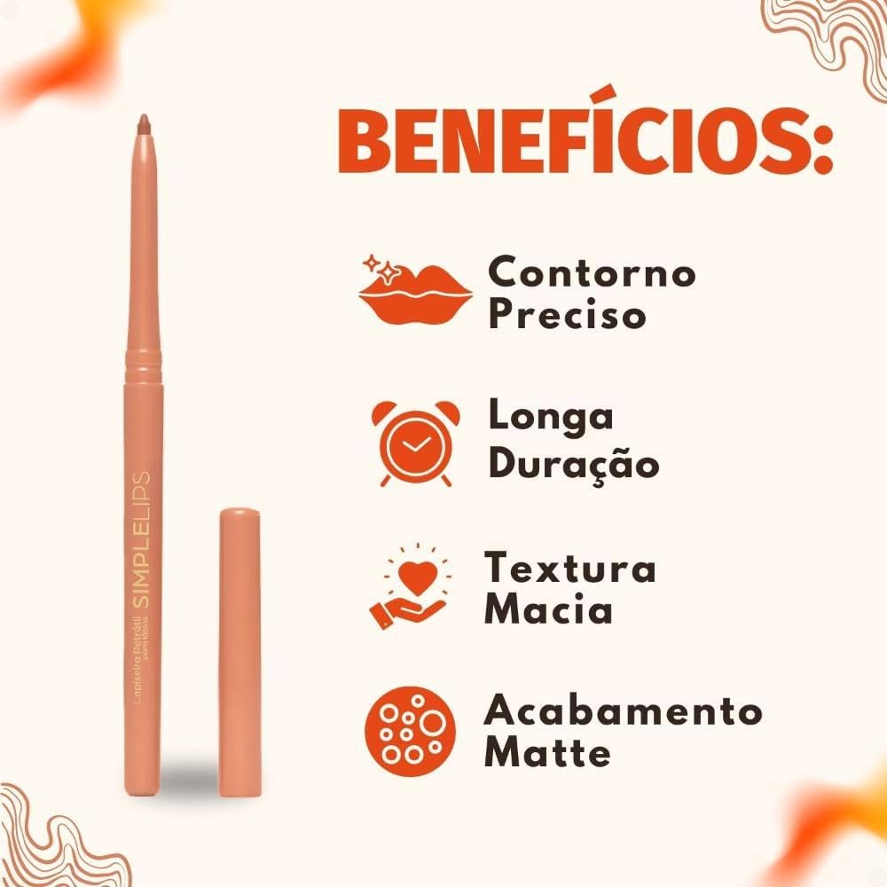 MARI MARIA LAPISEIRA RETRÁTIL PARA LÁBIOS - SIMPLE LIPS TOFFEE TEMPLATION - Imagem 2