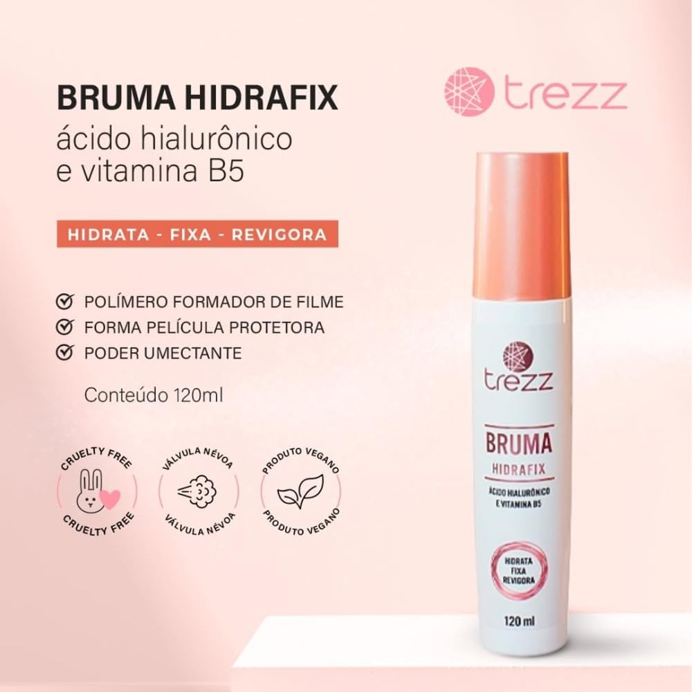 Bruma Hidrafix Trezz Fixador De Maquiagem Hidratante 120ml - Imagem 2