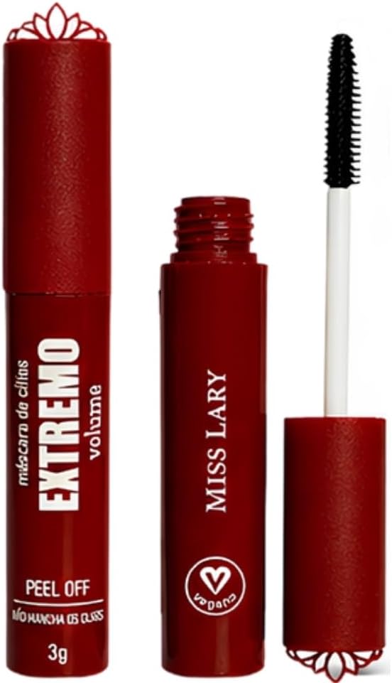 Máscara de Cílios Bordô Peel Off Extremo Volume Rímel Vinho | Maquiagem para os Olhos